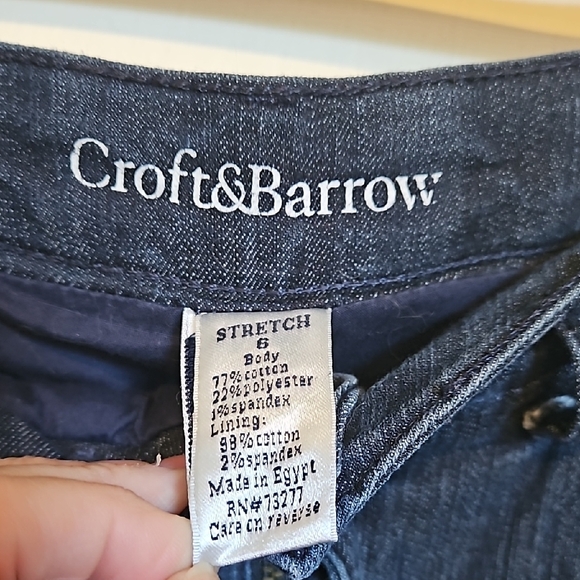 Croft & Barrow Blue Denim Skort size 6 - Picture 2 of 9